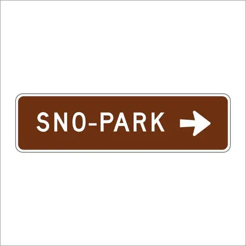Sg33 (Ca) Sno-Park With Arrow Sign 1