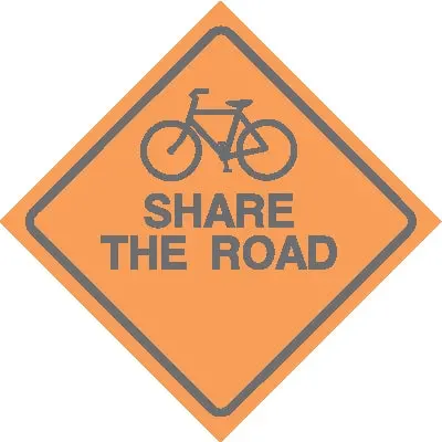 Share The Road With Bike Symbol 1