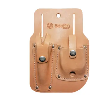 Site Pro Leather Gammon Reel And Plumb Bob Sheath 1
