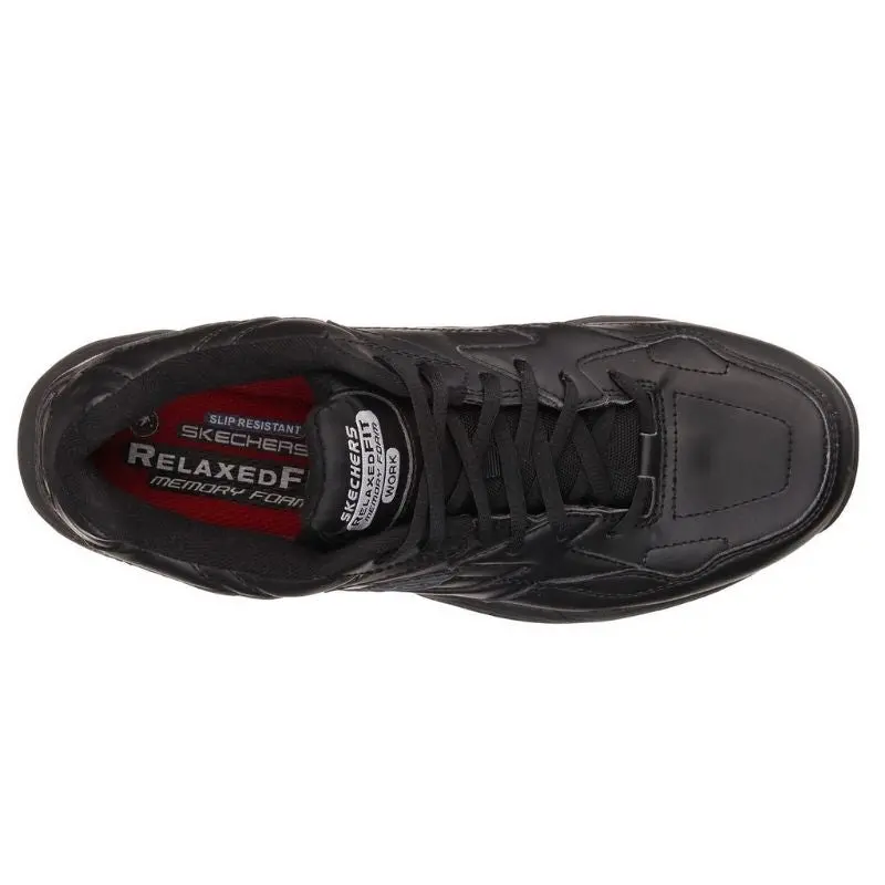 Skechers Felton Albie Women's Slip Resistant Work Shoe 76555 - Black 6