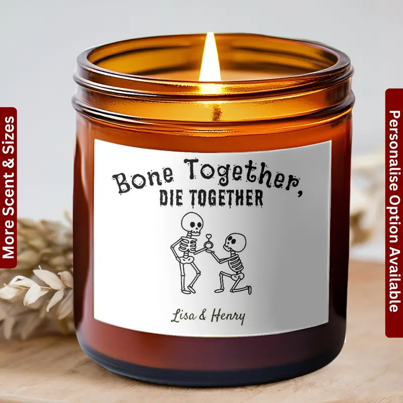 Skeleton Halloween Candle Fall Candle Decor Halloween Decor Fall Scented Candles Funny Fall Candles Skeleton Decor 1