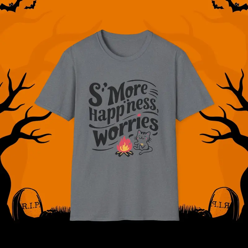 S'more Happiness Chocolate Marshmallow Cotton Men Tee 11