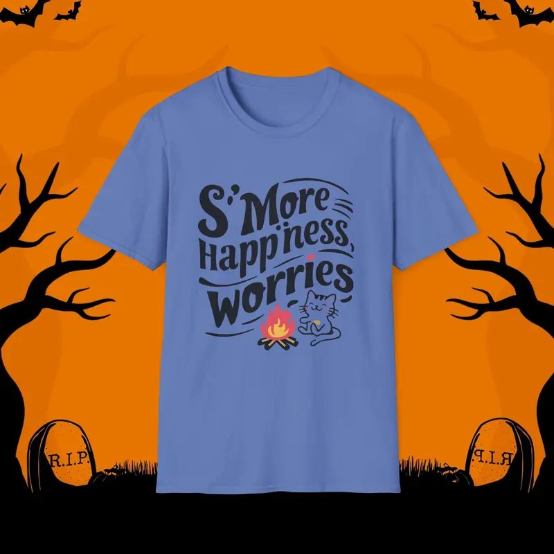 S'more Happiness Chocolate Marshmallow Cotton Men Tee 14