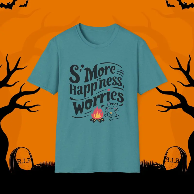 S'more Happiness Chocolate Marshmallow Cotton Men Tee 15