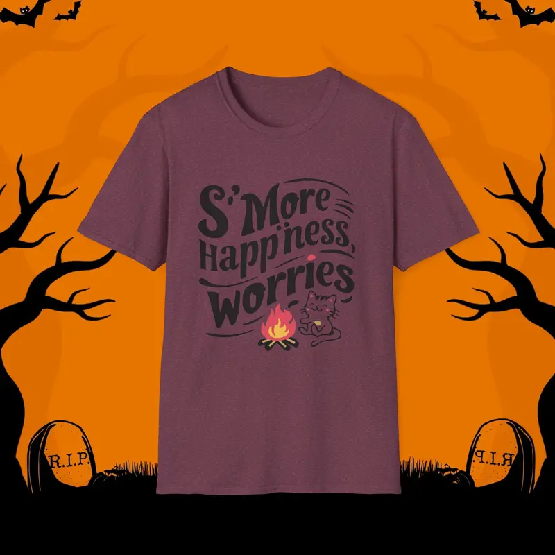 S'more Happiness Chocolate Marshmallow Cotton Men Tee 16