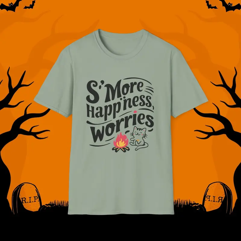S'more Happiness Chocolate Marshmallow Cotton Men Tee 17