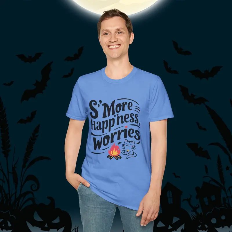 S'more Happiness Chocolate Marshmallow Cotton Men Tee 26