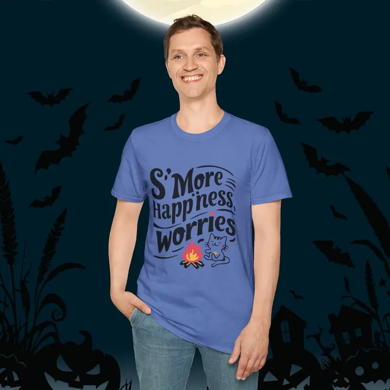S'more Happiness Chocolate Marshmallow Cotton Men Tee 27