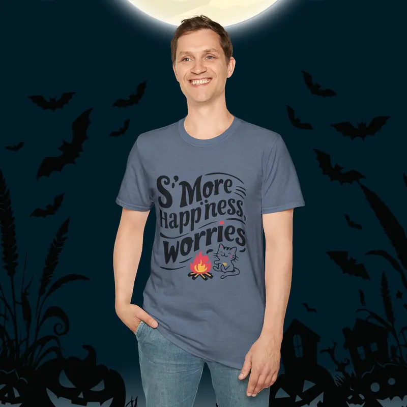 S'more Happiness Chocolate Marshmallow Cotton Men Tee 28