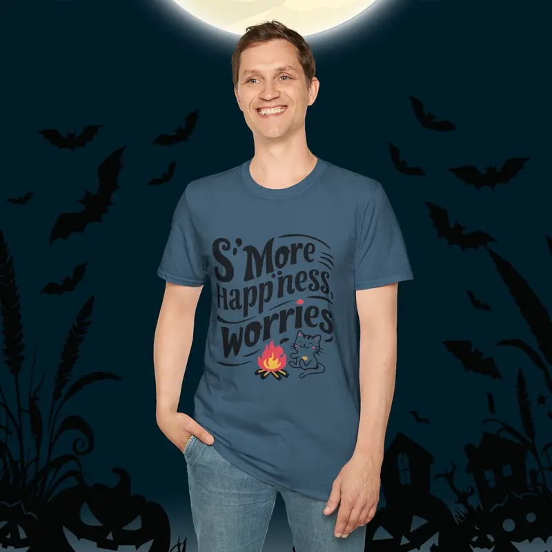 S'more Happiness Chocolate Marshmallow Cotton Men Tee 29