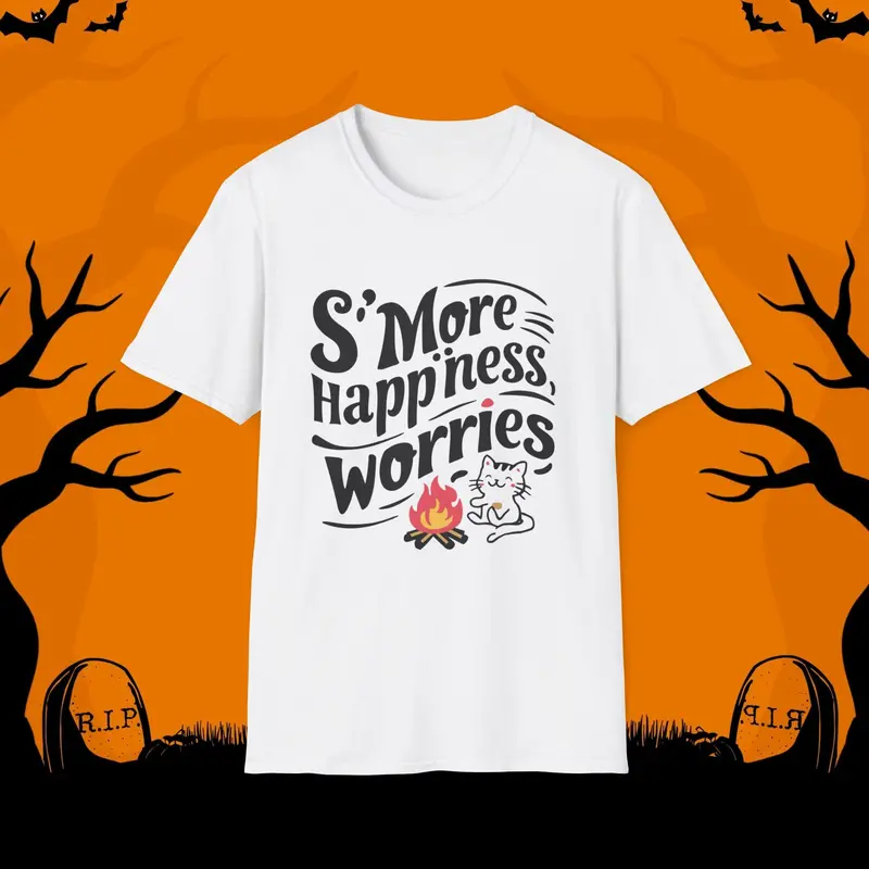 S'more Happiness Chocolate Marshmallow Cotton Men Tee 3
