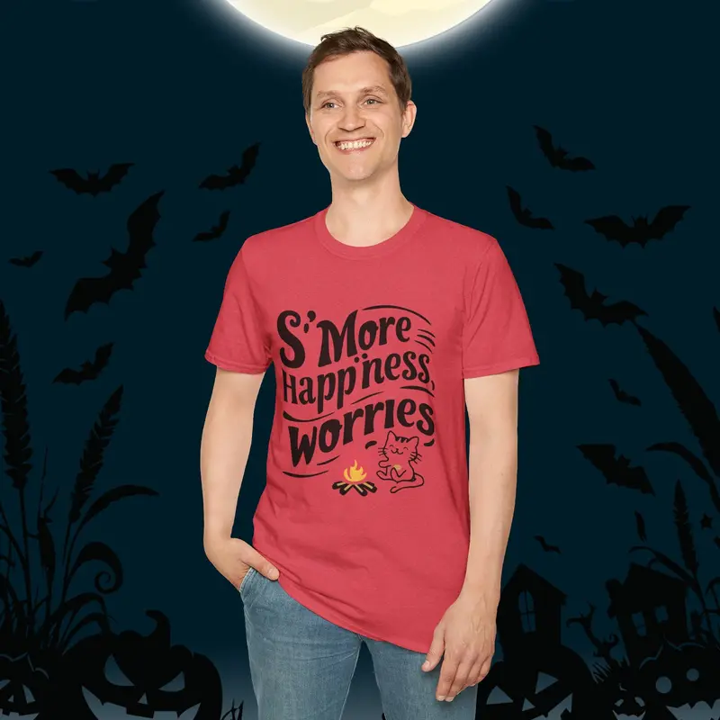 S'more Happiness Chocolate Marshmallow Cotton Men Tee 31