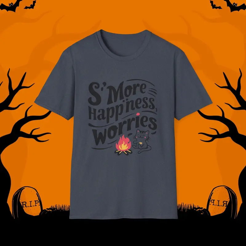S'more Happiness Chocolate Marshmallow Cotton Men Tee 4