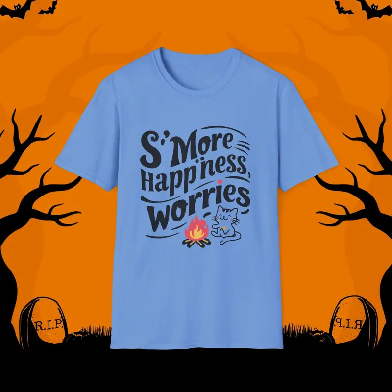 S'more Happiness Chocolate Marshmallow Cotton Men Tee 9