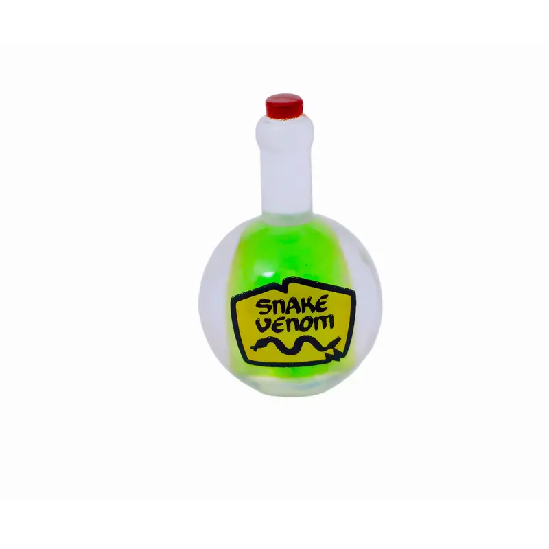 Snake Venom Potion Bottle – Filled (Trans Green Resin) 1