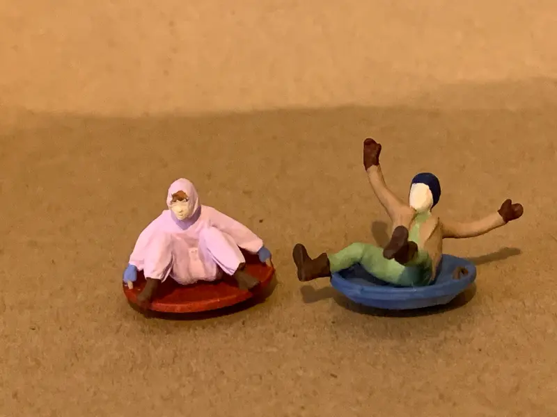Snow Sledding Children 1