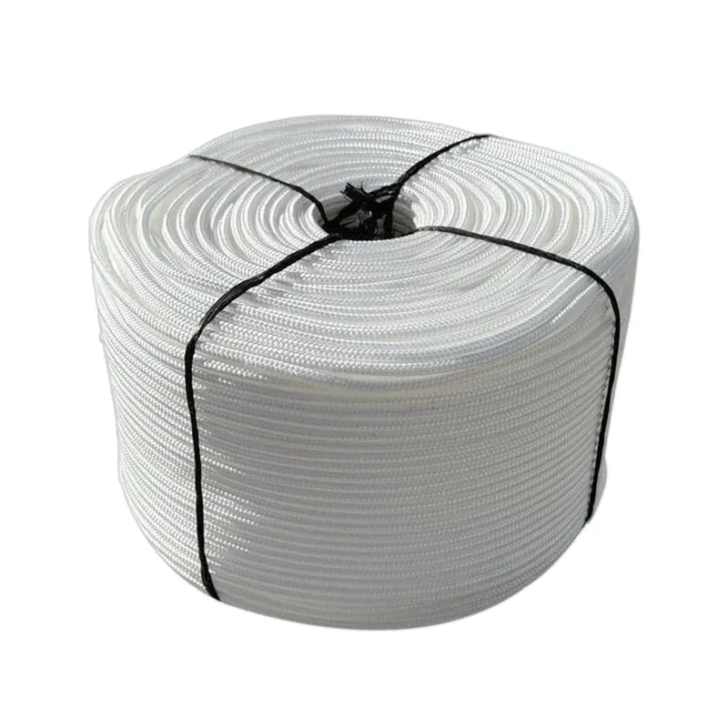 Solid Braid Nylon Rope 1/4" X 1000 Ft White | Golf Course Rope & Outdoor Use 1