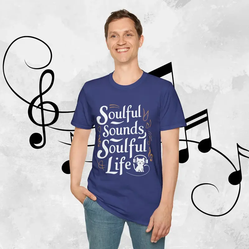 Soulful Sound Soulful Life Cotton Men Tshirt 22