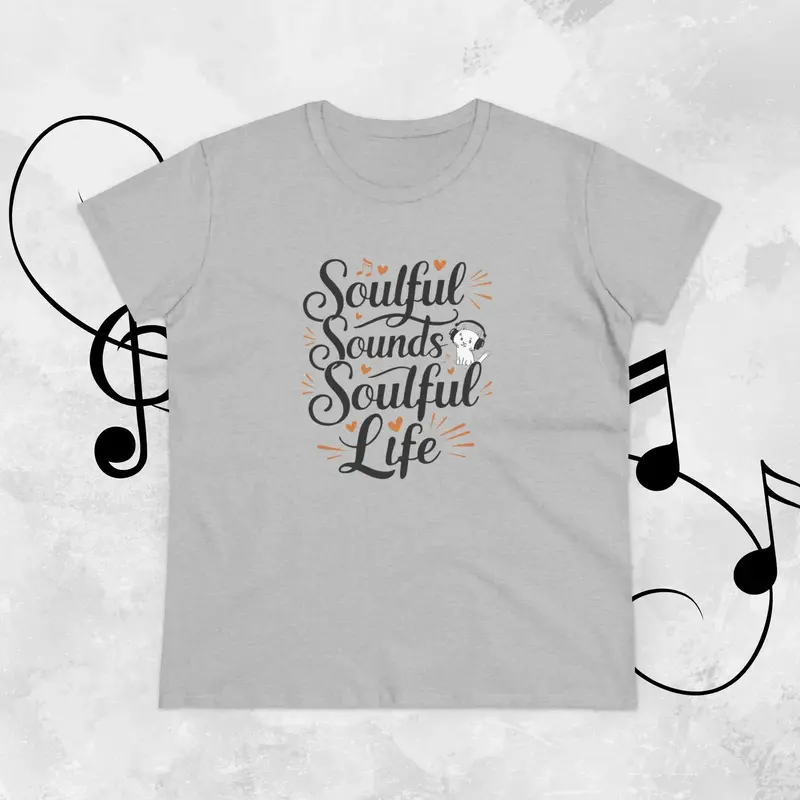 Soulful Sound Soulful Life Women Cotton Tshirts 17