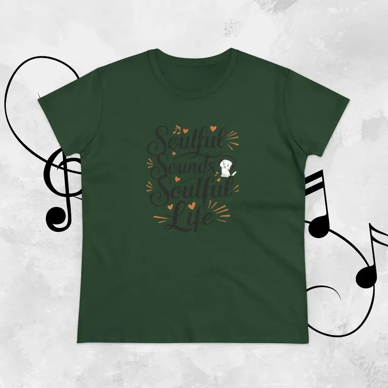 Soulful Sound Soulful Life Women Cotton Tshirts 19