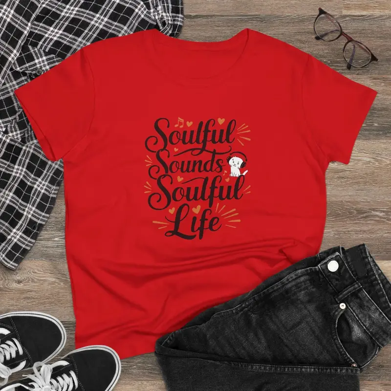 Soulful Sound Soulful Life Women Cotton Tshirts 4
