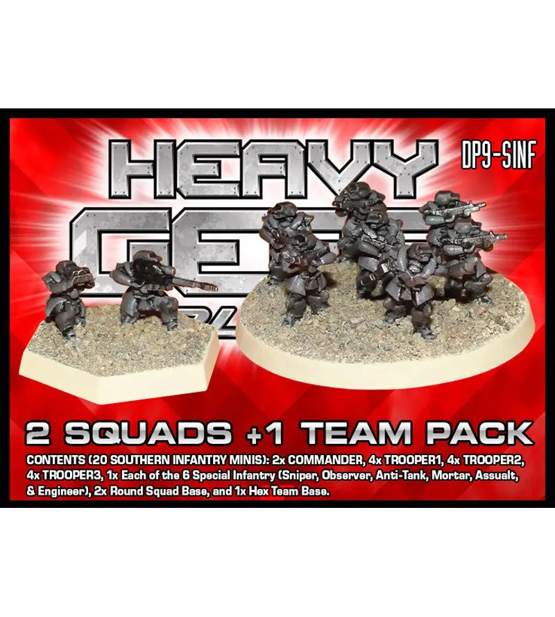 Southern Infantry 2 Squads +1 Team Pack 1