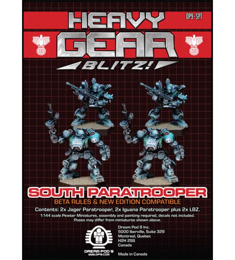 Southern Paratrooper Squad (4 Minis: 2X Jager Paratrooper, 2X Iguana Paratrooper) 1