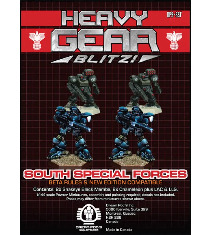 Southern Special Forces Squad (4 Minis: 2X Snakeye Black Mamba, 2X Chameleon) 1