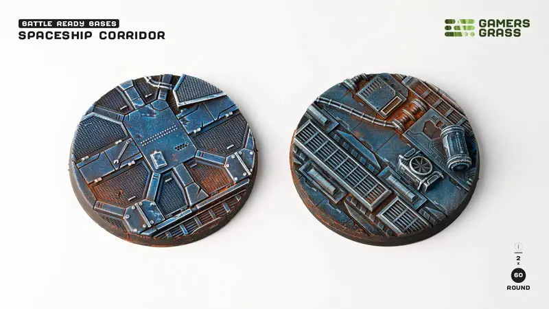 Spaceship Corridor Bases, Round 60Mm (X2) 1