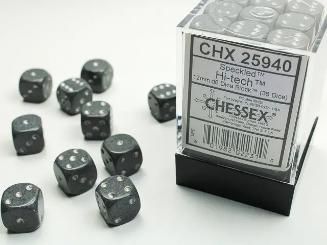 Speckled® 12Mm D6 Hi-Tech™ Dice Block™ (36 Dice) 1