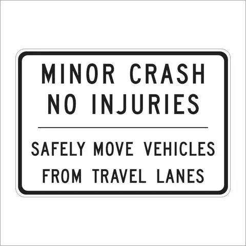Sr61(Ca) Minor Crash No Injuries Sign 1