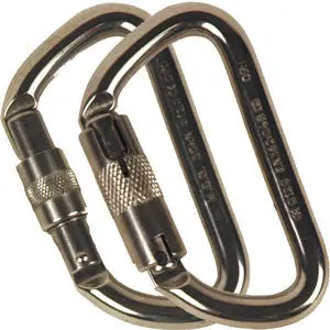 Stainless Steel Offset D Carabiner 1