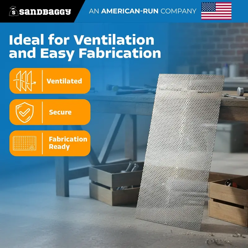 Stainless Steel Perforated Sheet 24" X 48" - Perforated Metal Sheet - 20 Gauge 3