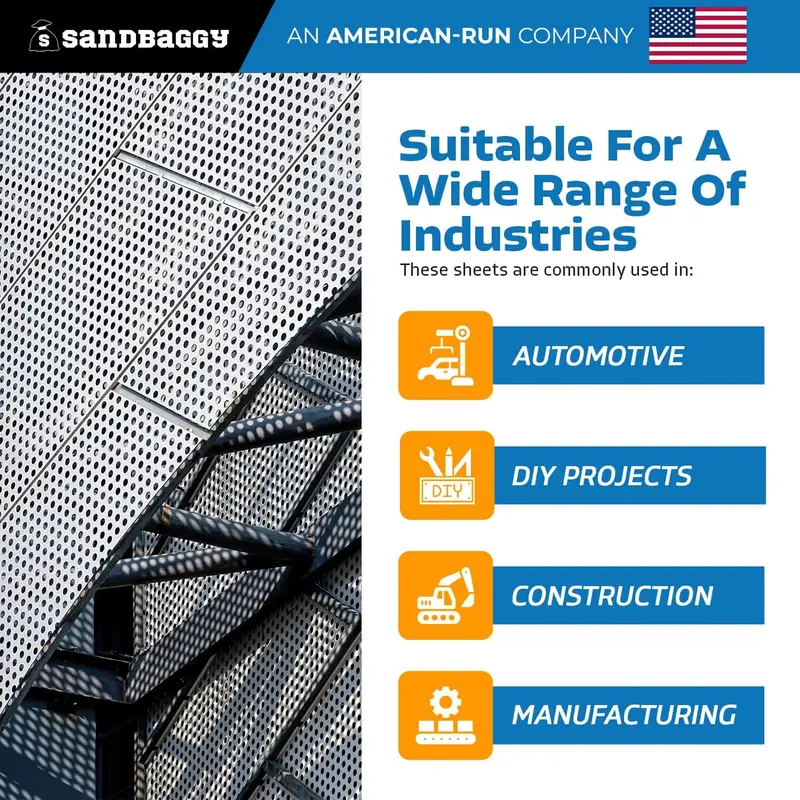 Stainless Steel Perforated Sheet 24" X 48" - Perforated Metal Sheet - 20 Gauge 4