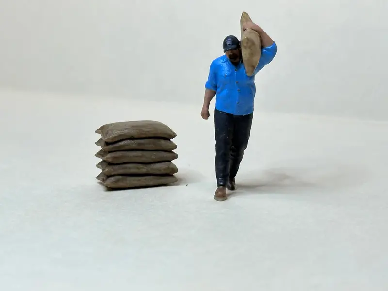 Stan And Pile Of Sacks 1