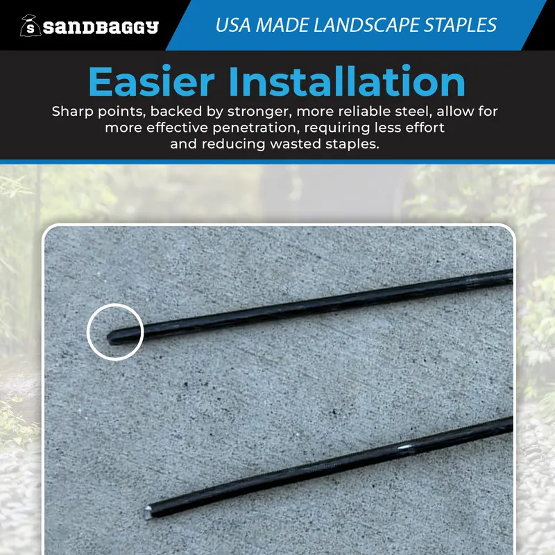 Standard 9-Inch Landscape Staples – Usa Made, 11 Gauge Steel 5