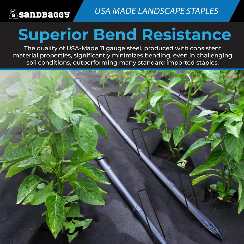 Standard 9-Inch Landscape Staples – Usa Made, 11 Gauge Steel 6