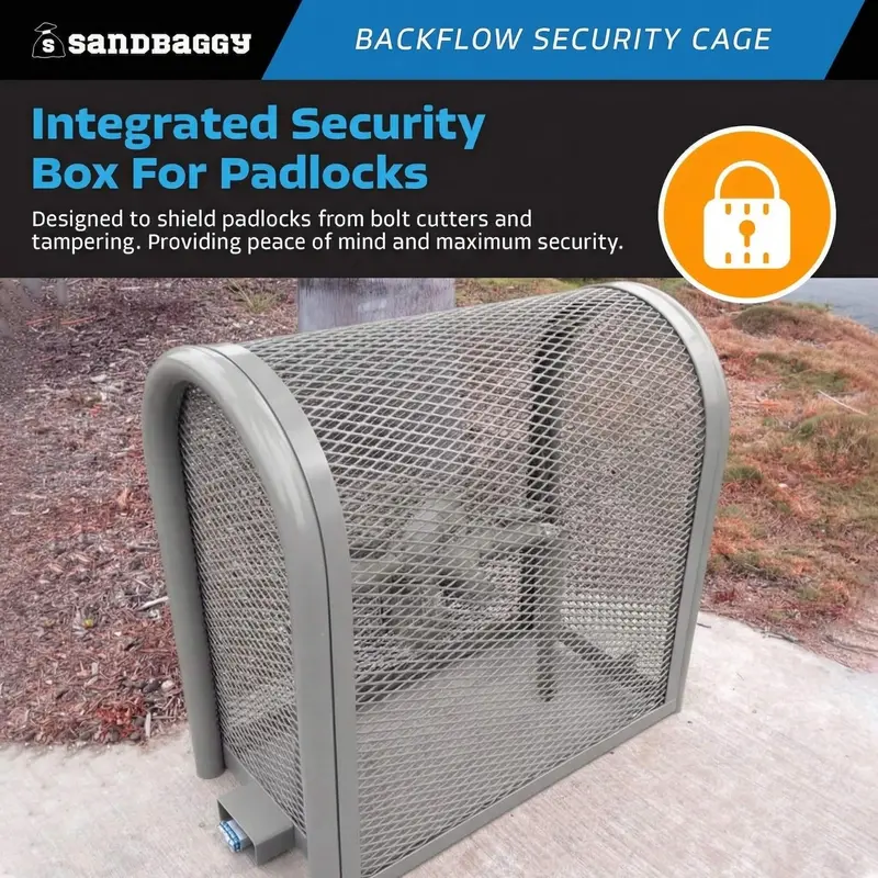 Standard Backflow Security Cage – Backflow Preventer Enclosure (Gray, Medium) 4