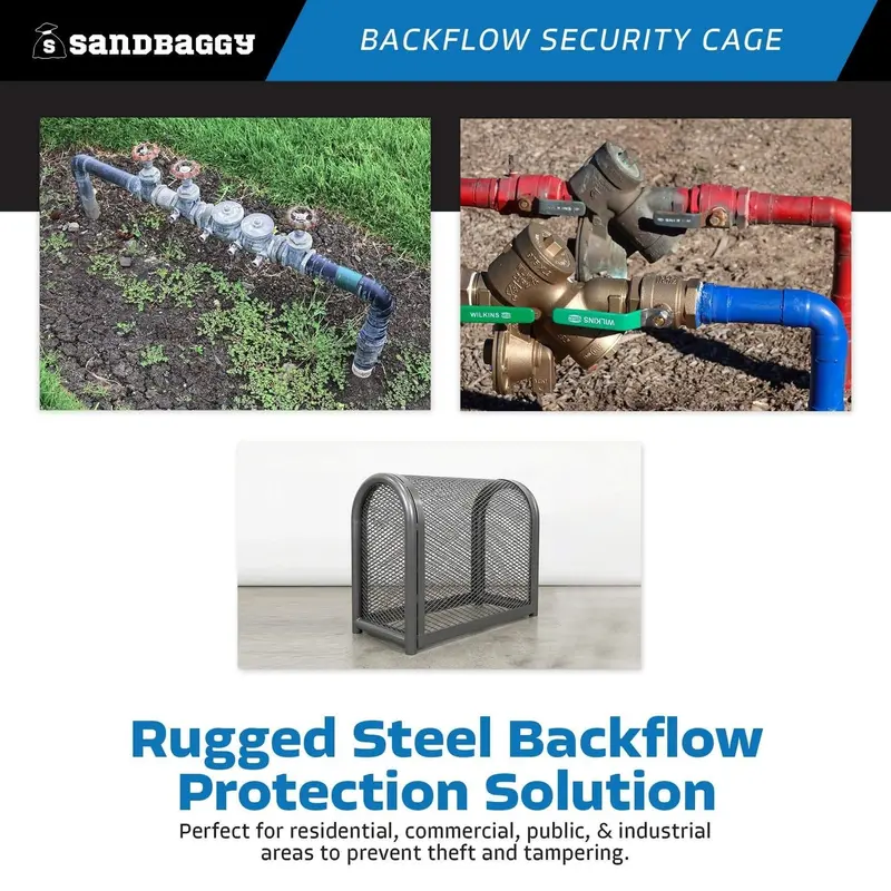 Standard Backflow Security Cage – Backflow Preventer Enclosure (Gray, Medium) 8