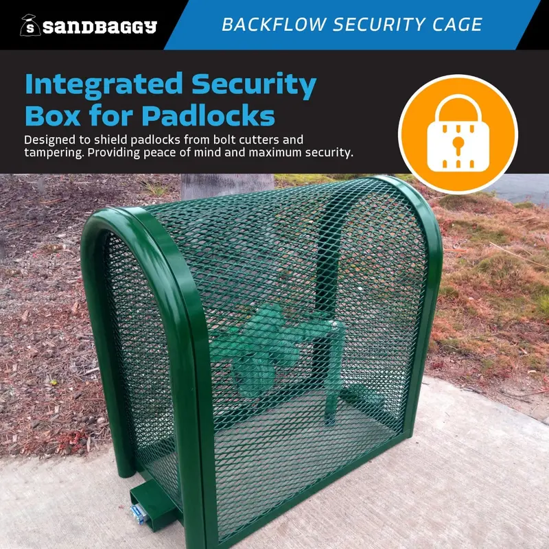 Standard Backflow Security Cage – Backflow Preventer Enclosure (Green) 7