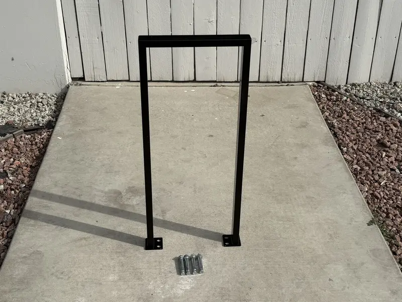Staple Bike Rack Model U – Black Commercial Surface-Mount Rack 8