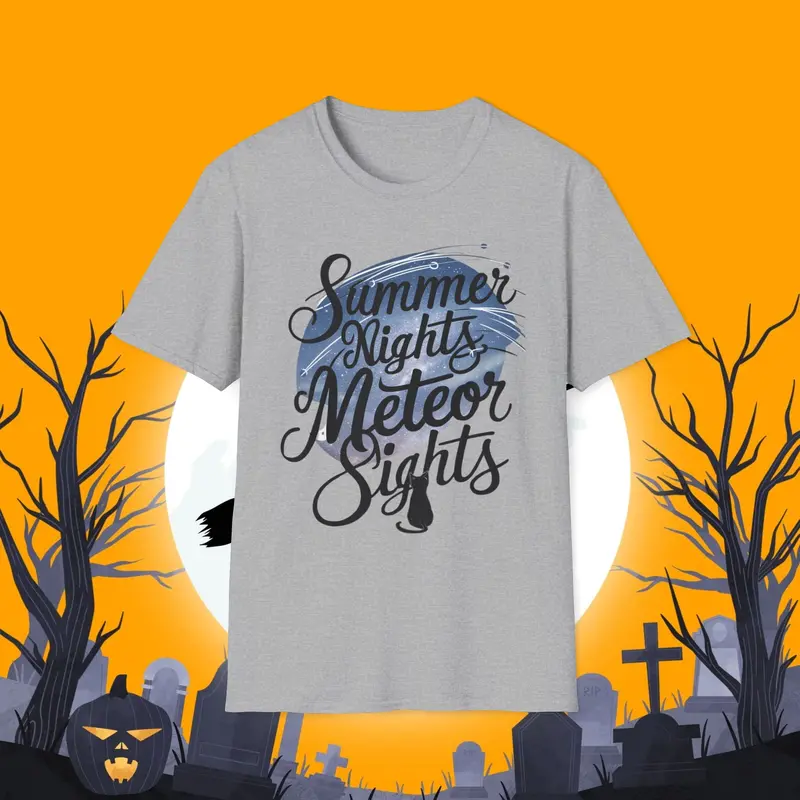 Starry Night Cotton Men T-Shirt 3