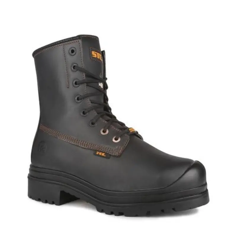 Stc Metpro Unisex 8" Steel Toe Work Boots With Internal Metguard - Black 22002 1