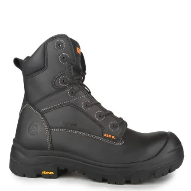 Stc Morgan Men's 8" Composite Toe Leather Work Boot - Black 1