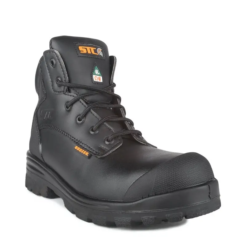 Stc Trump Unisex Black 6" Vegan Steel Toe Work Boot 21982 1