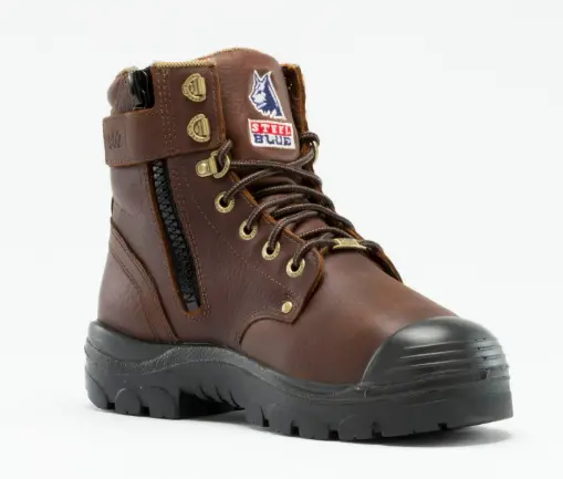 Steel Blue Men's 6" Argyle With Side Zip-Metguard, Steel Toe #862902 1