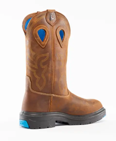 Steel Blue Men's Blue Heeler Steel Toe Pull On Work Boot #813945 3