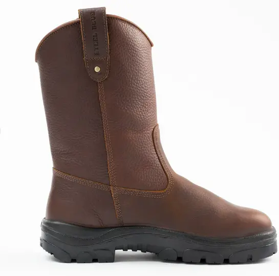 Steel Blue Round Toe 10" Heeler-Steel Toe- #812915 2