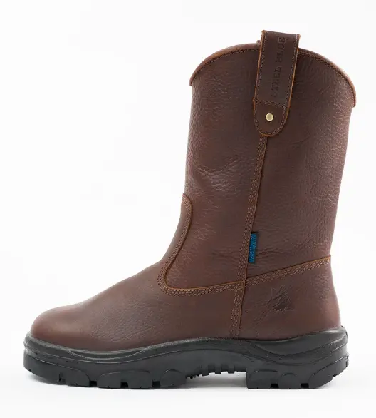 Steel Blue Round Toe 10" Heeler-Steel Toe- #812915 5