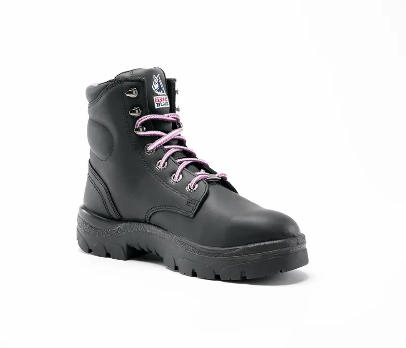 Steel Blue Women's Black Argyle-6" Steel Toe- #812892 1